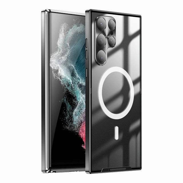 Luxury Ultra-Thin Magsafe Matte Metal Frame Case - Samsung Luxury Layer Texture