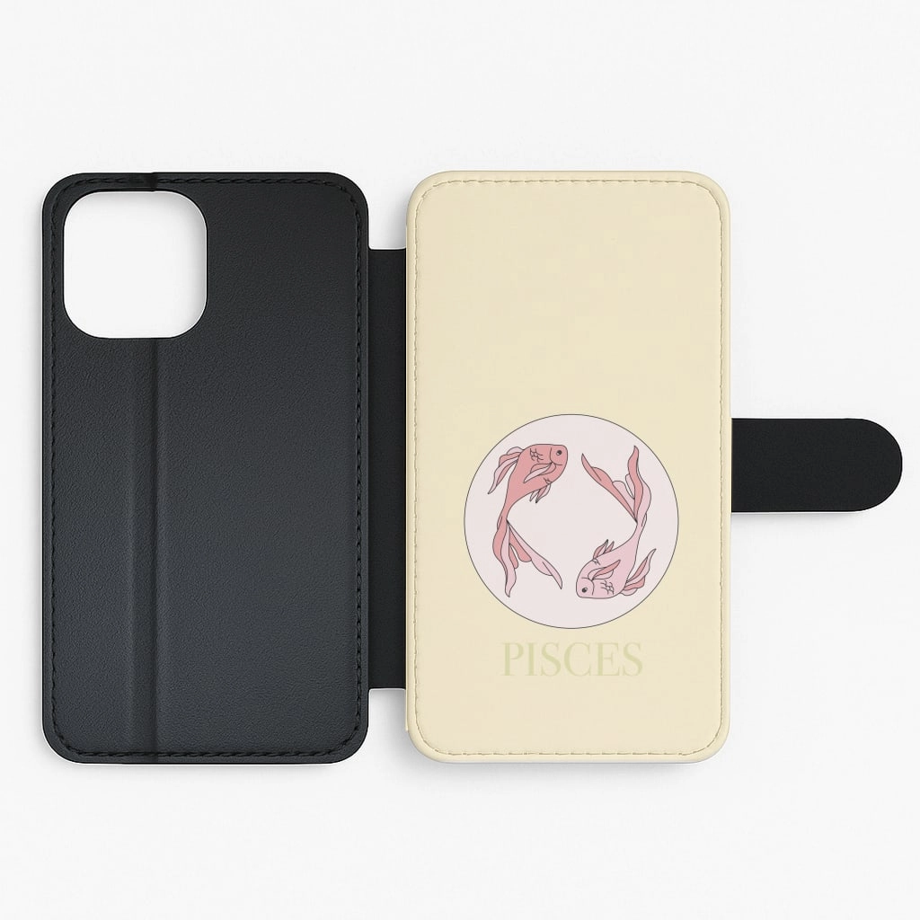 Student Friendly Soft Detail Pisces - Tarot Cards Flip / Wallet Phone Case