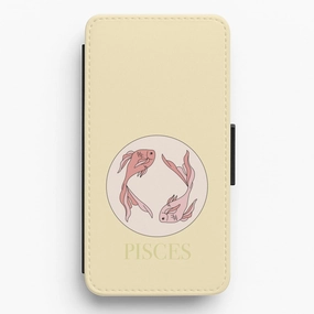 Durable Coating Pisces - Tarot Cards Flip / Wallet Phone Case