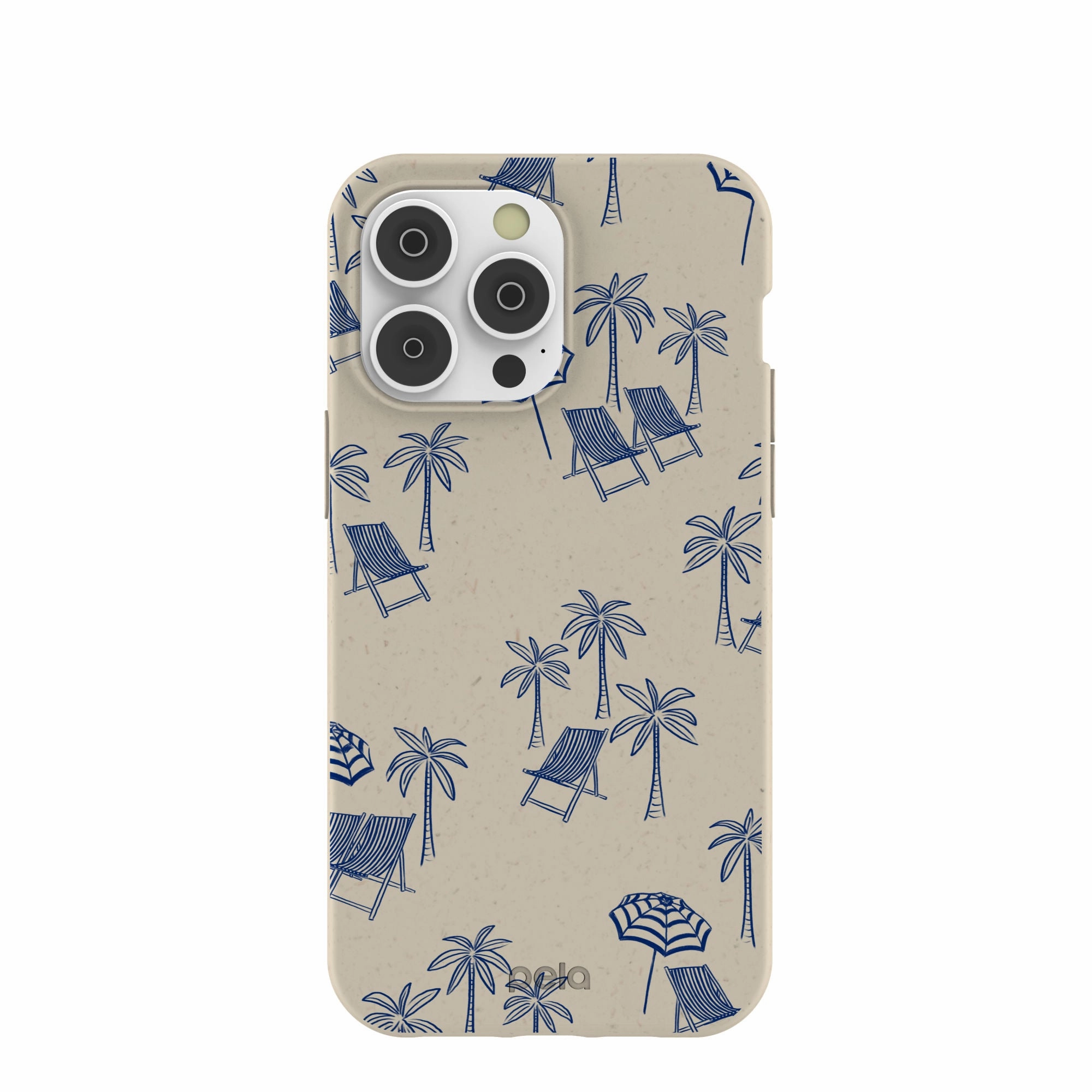 London Fog Coastal Lounging iPhone 14 Pro Max Case Compact Texture Layer Luxury Layer Texture