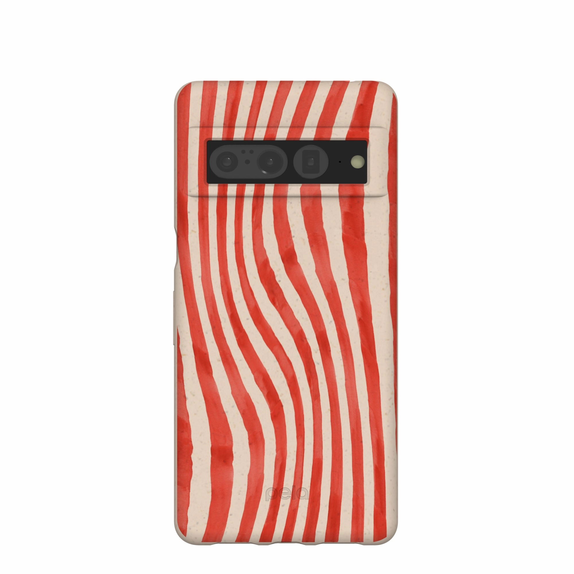 Hybrid Material Flexible Layer Design Seashell Big Top Stripes Google Pixel 7 Pro Case