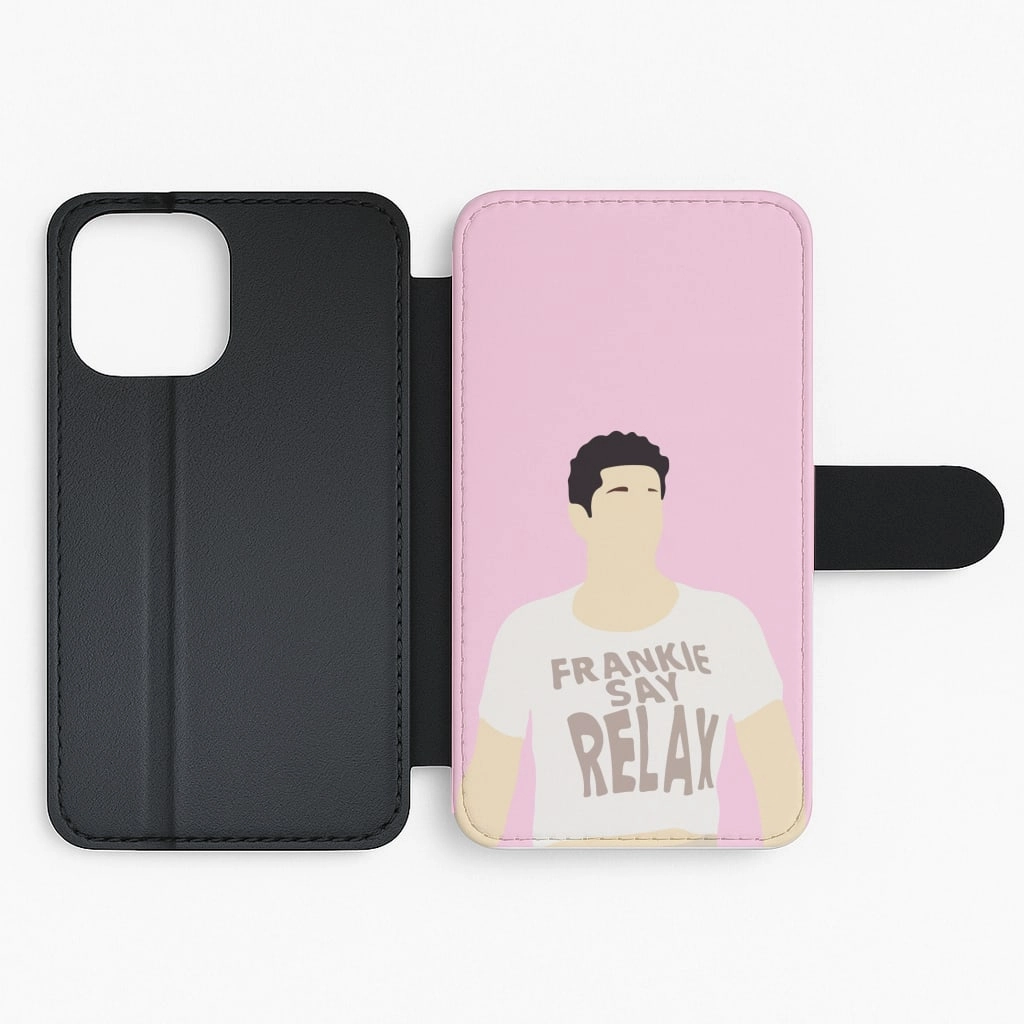 Frankie Say Relax Flip / Wallet Phone Case Protective Material Casual Look