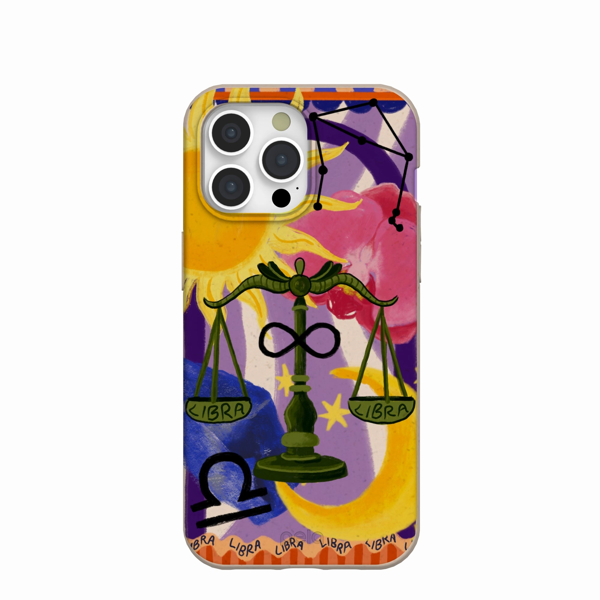 Elegant Look Seashell Libra Scale iPhone 15 Pro Max Case