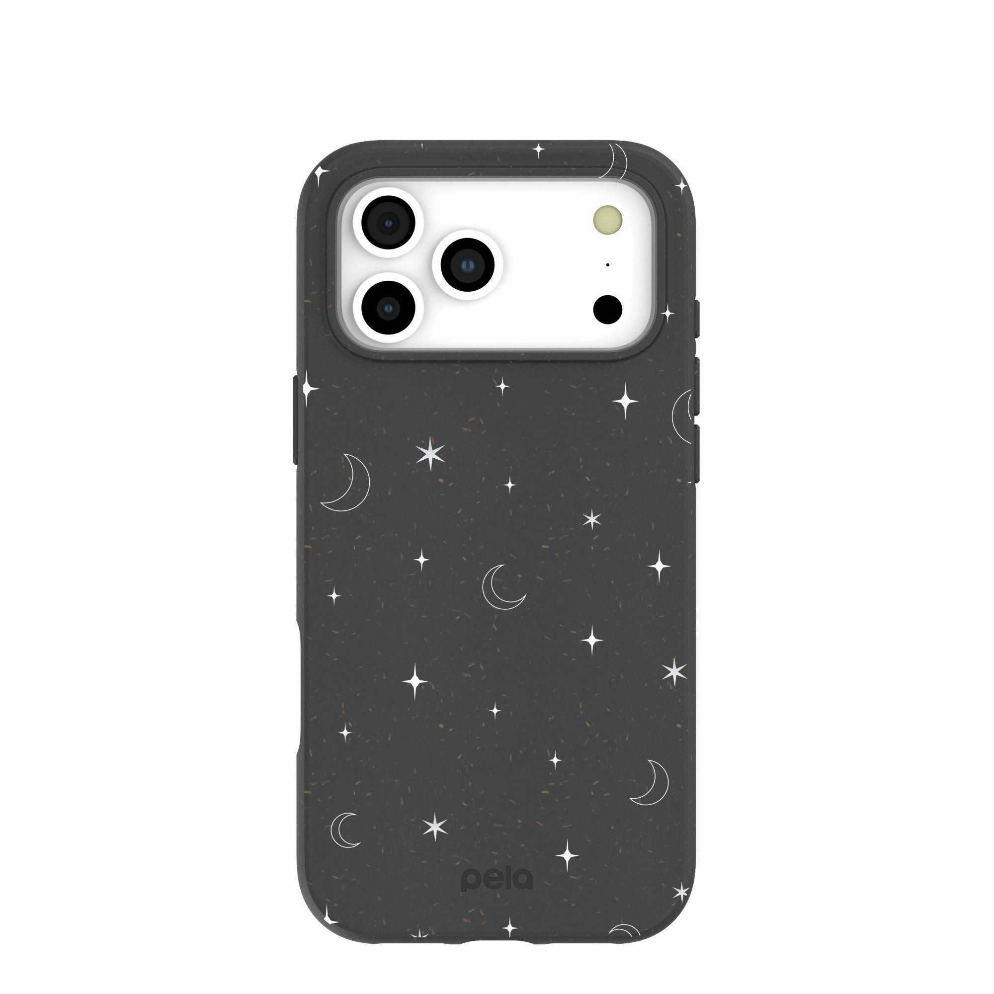 Smooth Texture Pattern Strong Grip Black Quiet Stars iPhone 17 Pro Max Case