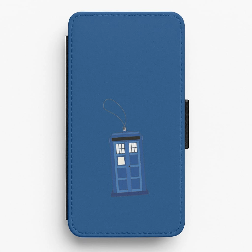 Compact Look Tardis Ornement - Doctor Who Flip / Wallet Phone Case