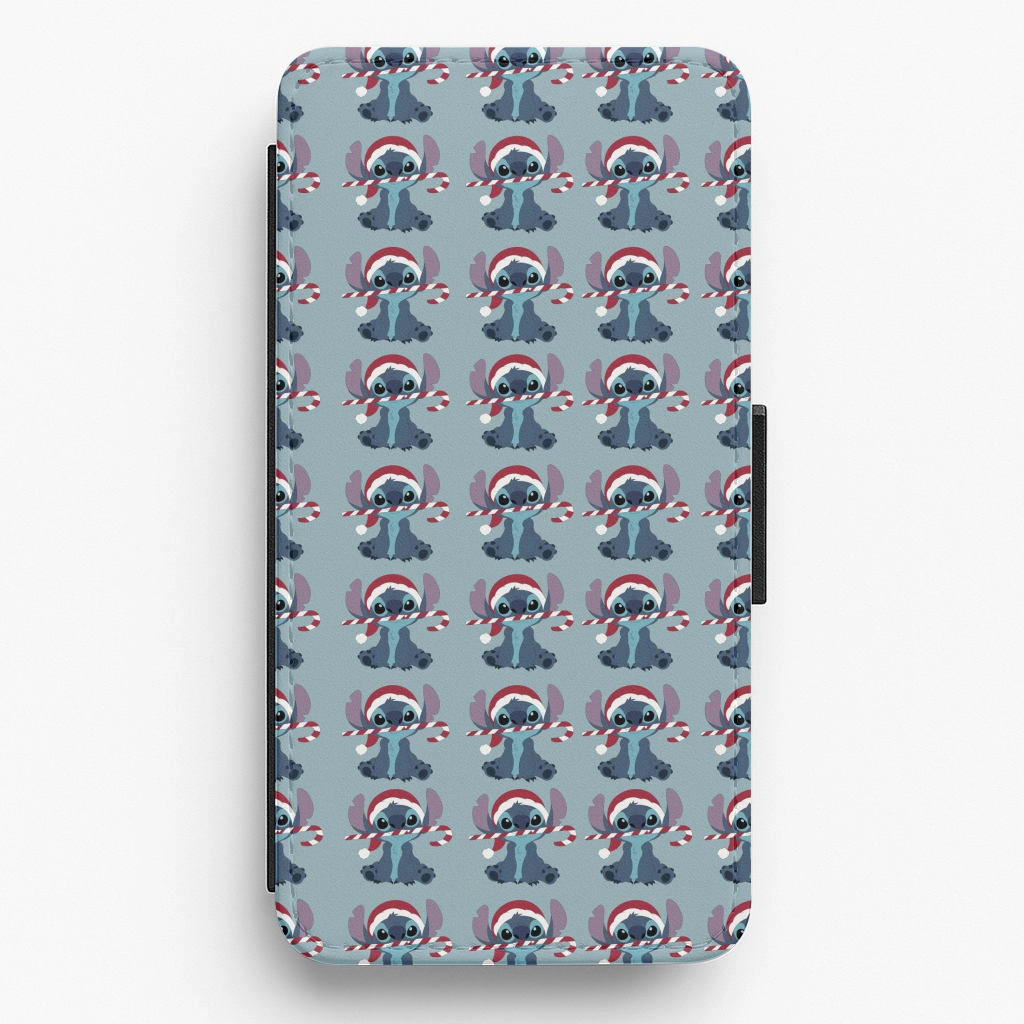 Daily Essential Shock Frame Stitch - Christmas Patterns Flip / Wallet Phone Case