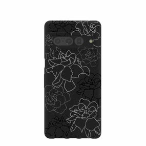 Black Gardenia Lines Google Pixel 7 Pro Case Minimal Protection