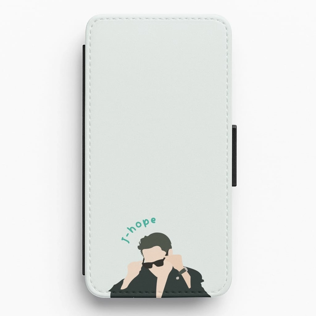J-Hope Glasses - K Pop Flip / Wallet Phone Case Unique Texture Flexible Surface Texture
