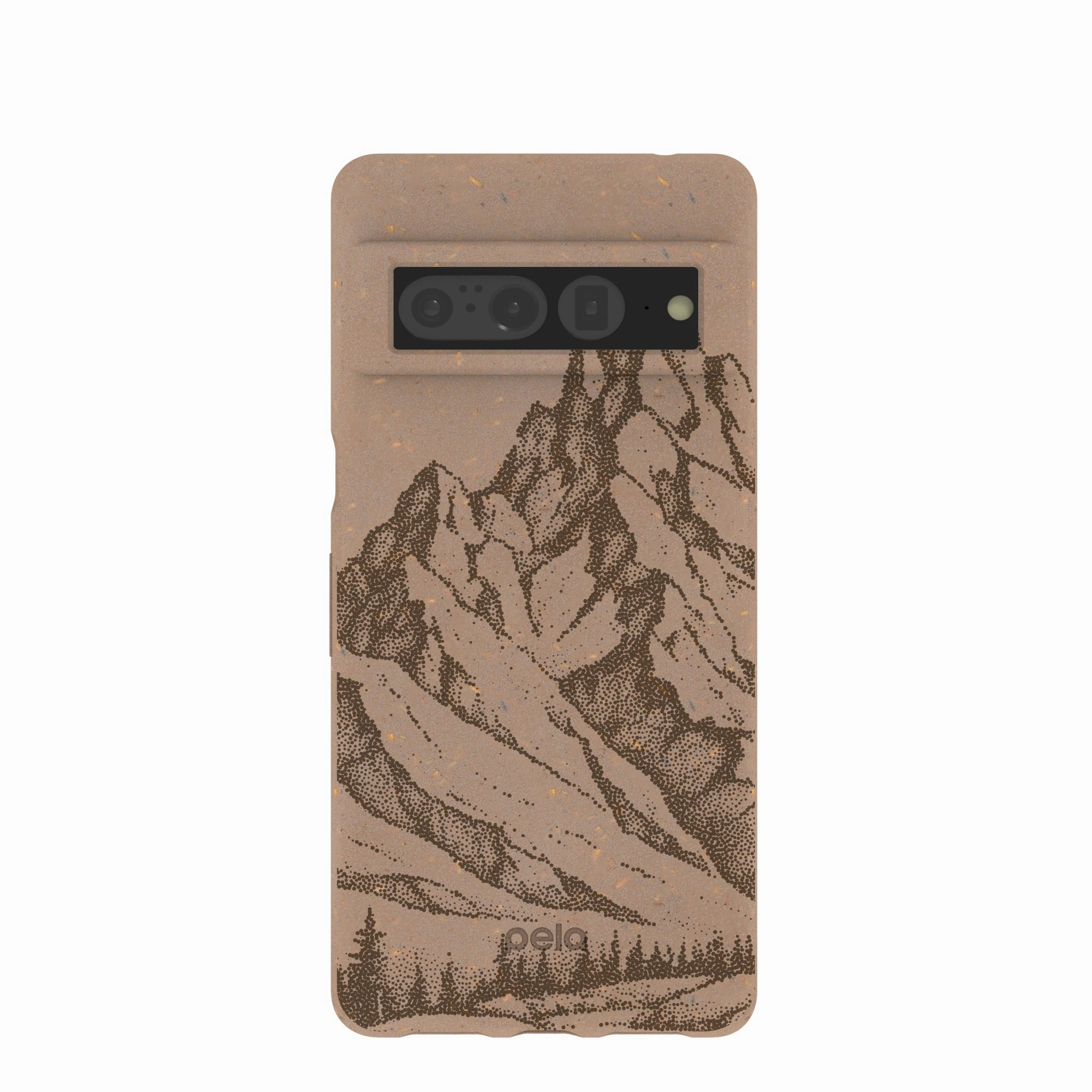 Flexible Layer Design Color Accent Chocolate Brown Silent Summit Google Pixel 7 Pro Case