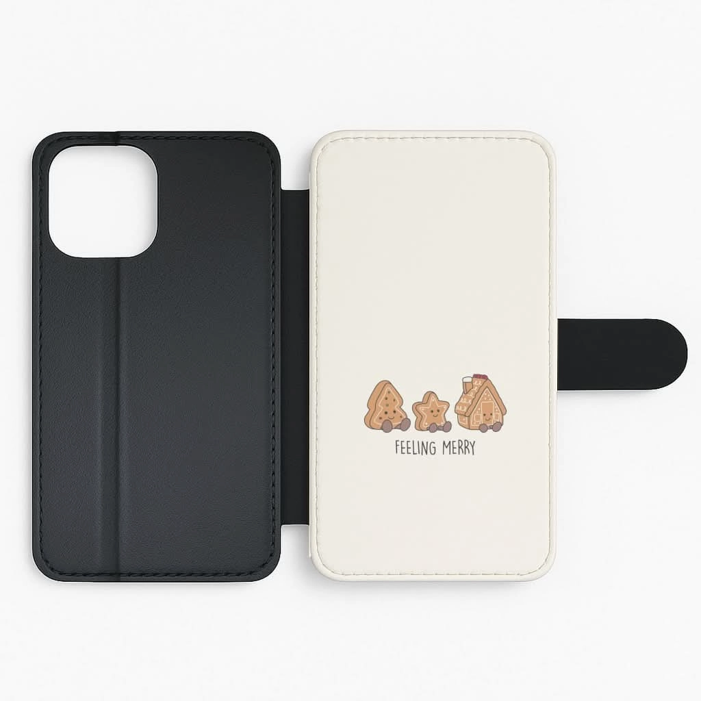 Gingerbread Plushies Quote Flip / Wallet Phone Case Scratch Proof Stylish Layer