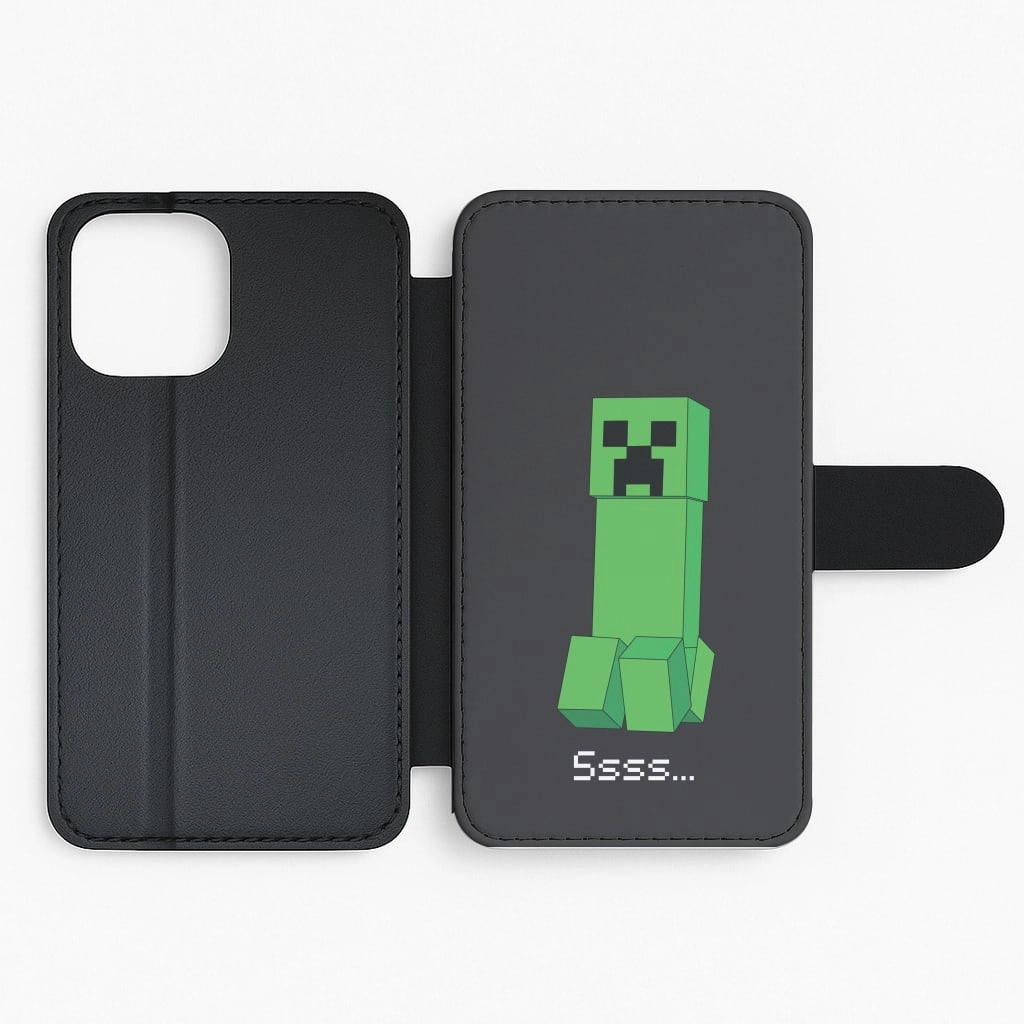 Creeper Standing Flip / Wallet Phone Case Matte Touch Outdoor Design