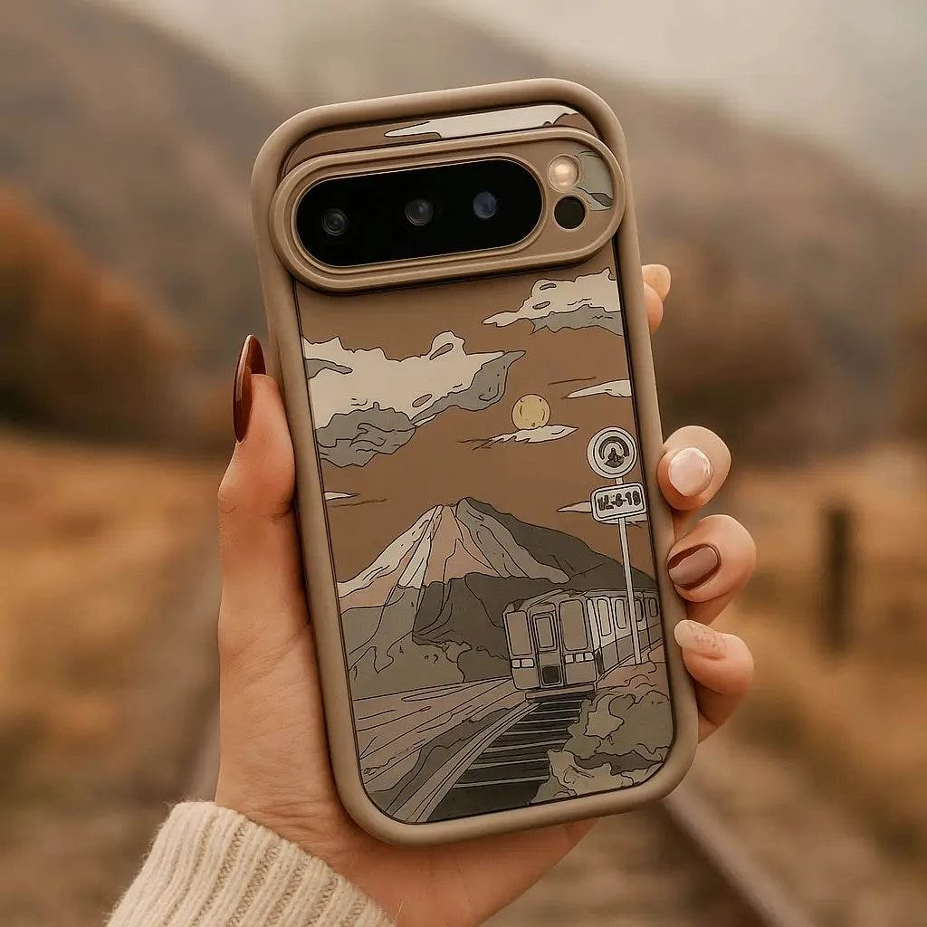 Rolling Hills Train Journey Case - Google Waterproof Design daily accessory