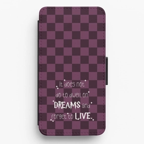 It Does Not To Dwell Flip / Wallet Phone Case Vivid Coloration