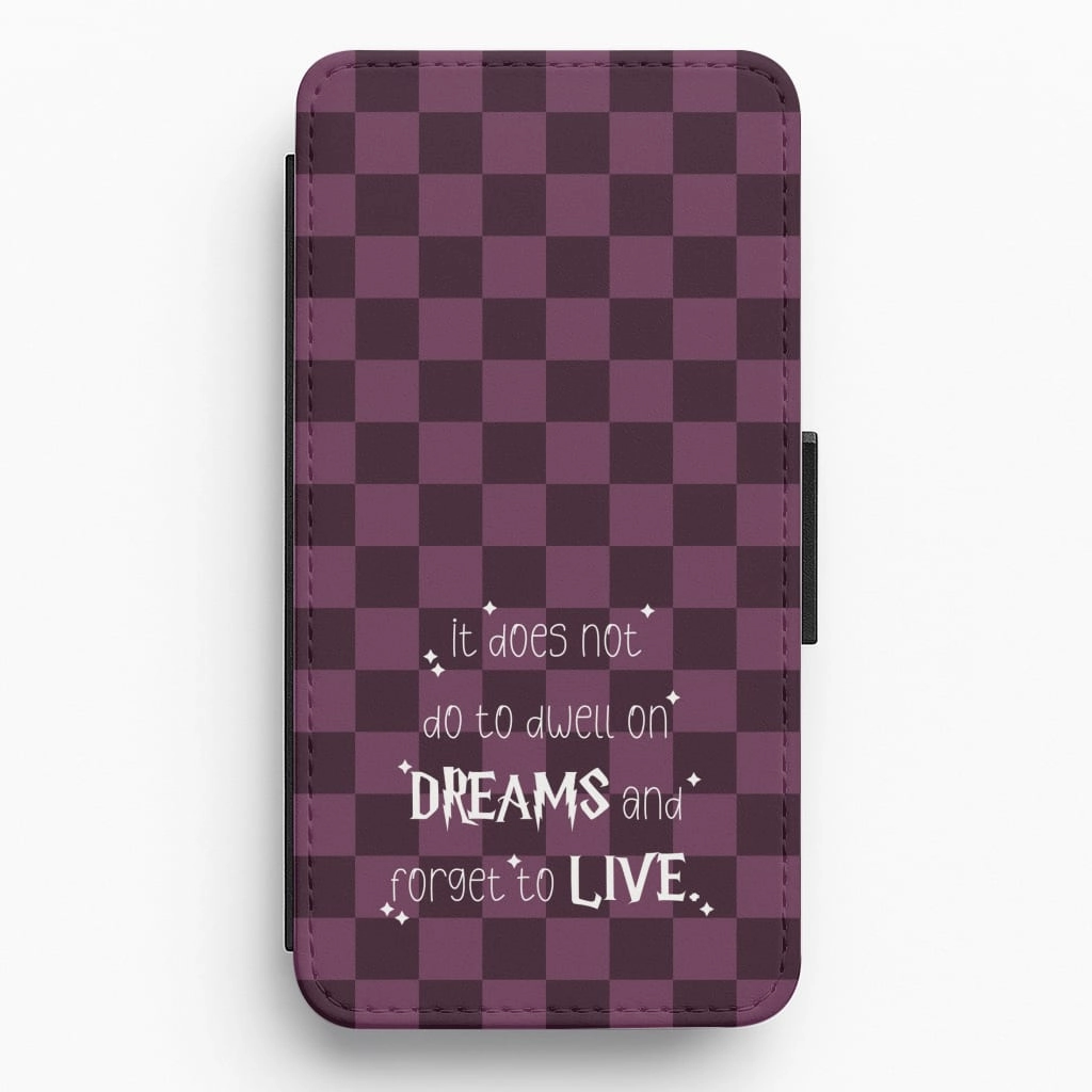 It Does Not To Dwell Flip / Wallet Phone Case Vivid Coloration