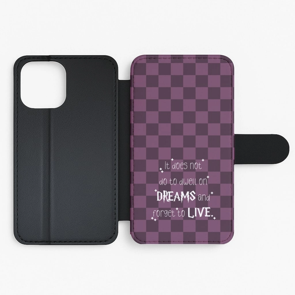 It Does Not To Dwell Flip / Wallet Phone Case Strong Surface