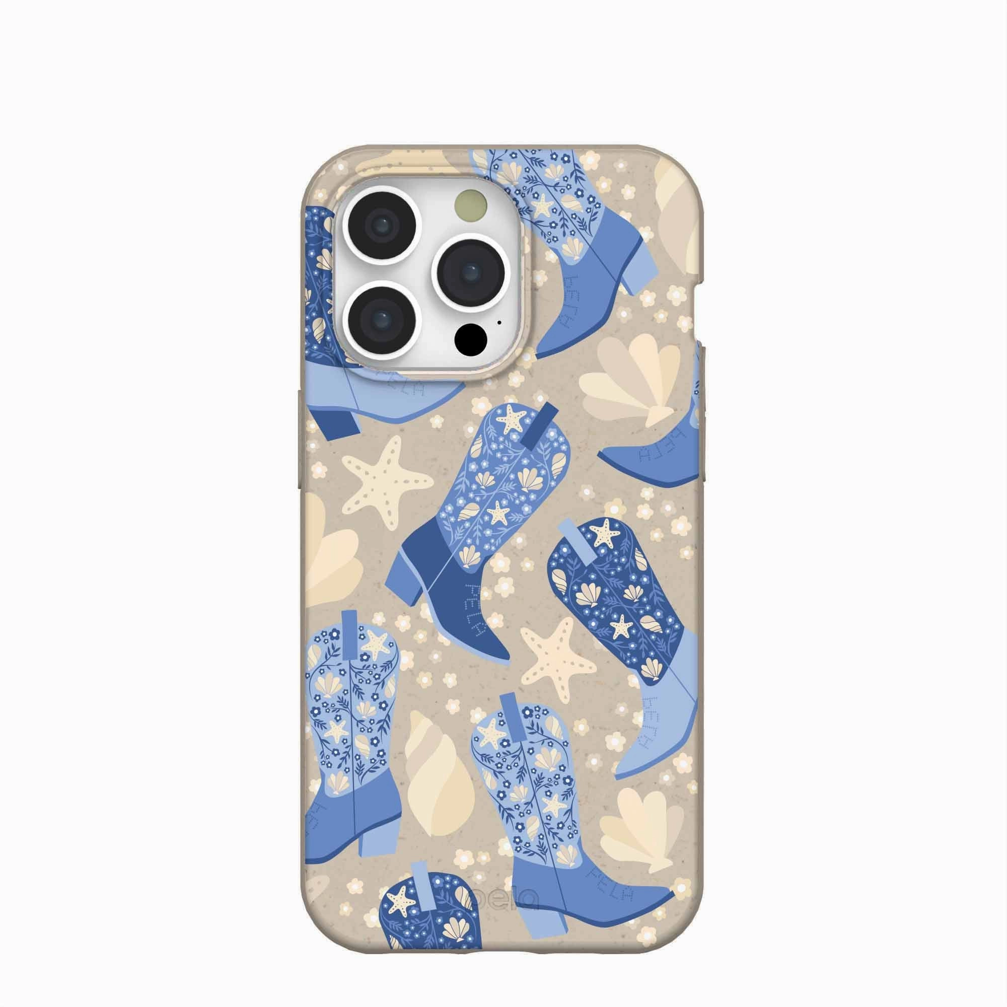 London Fog Shells and Boots iPhone 15 Pro Max Case Soft Texture Glossy Texture