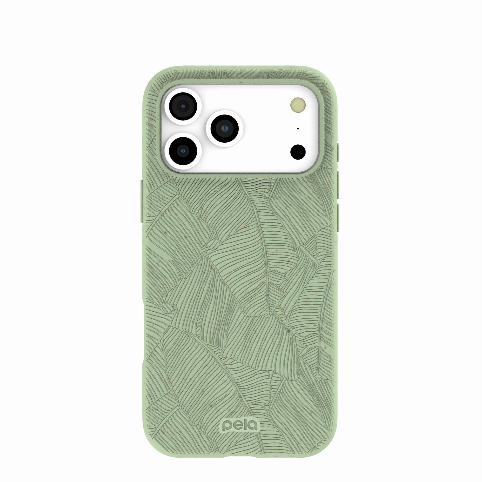 Sage Green Lushy Leaves iPhone 17 Pro Max Case Polished Surface Texture Durable Shell