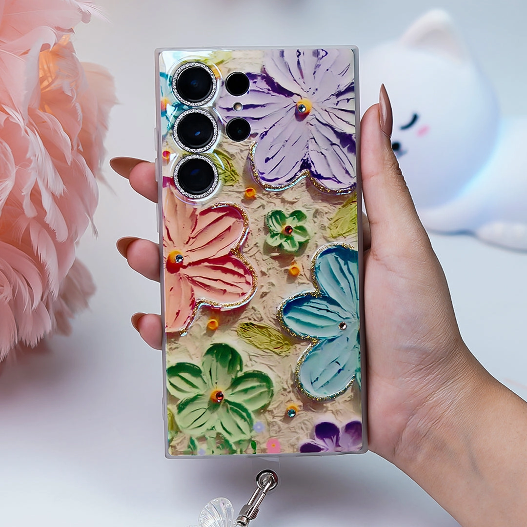 Blooming Secrets Floral Paradise Lanyard Case - Samsung Light Form