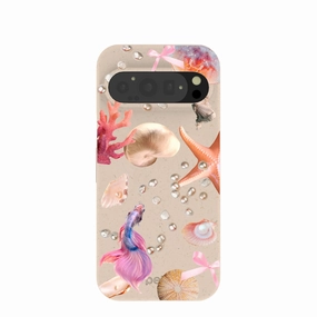 Classic Texture Seashell Aqua Dreams Google Pixel 9/9 Pro Case