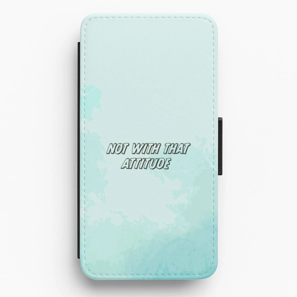 Protective Build Texture Strong material Not With That Attitude - James Charles Flip / Wallet Phone Case