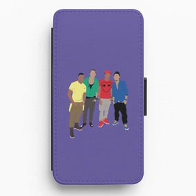 Members Purple Flip / Wallet Phone Case Matte Look Scratch Proof