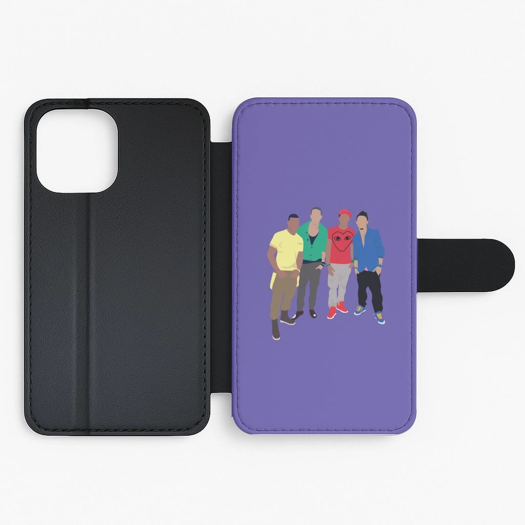Easy Removal Modern Minimalism Members Purple Flip / Wallet Phone Case