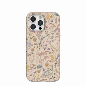 Durable Detail Seashell Dusty Petals iPhone 15 Pro Max Case