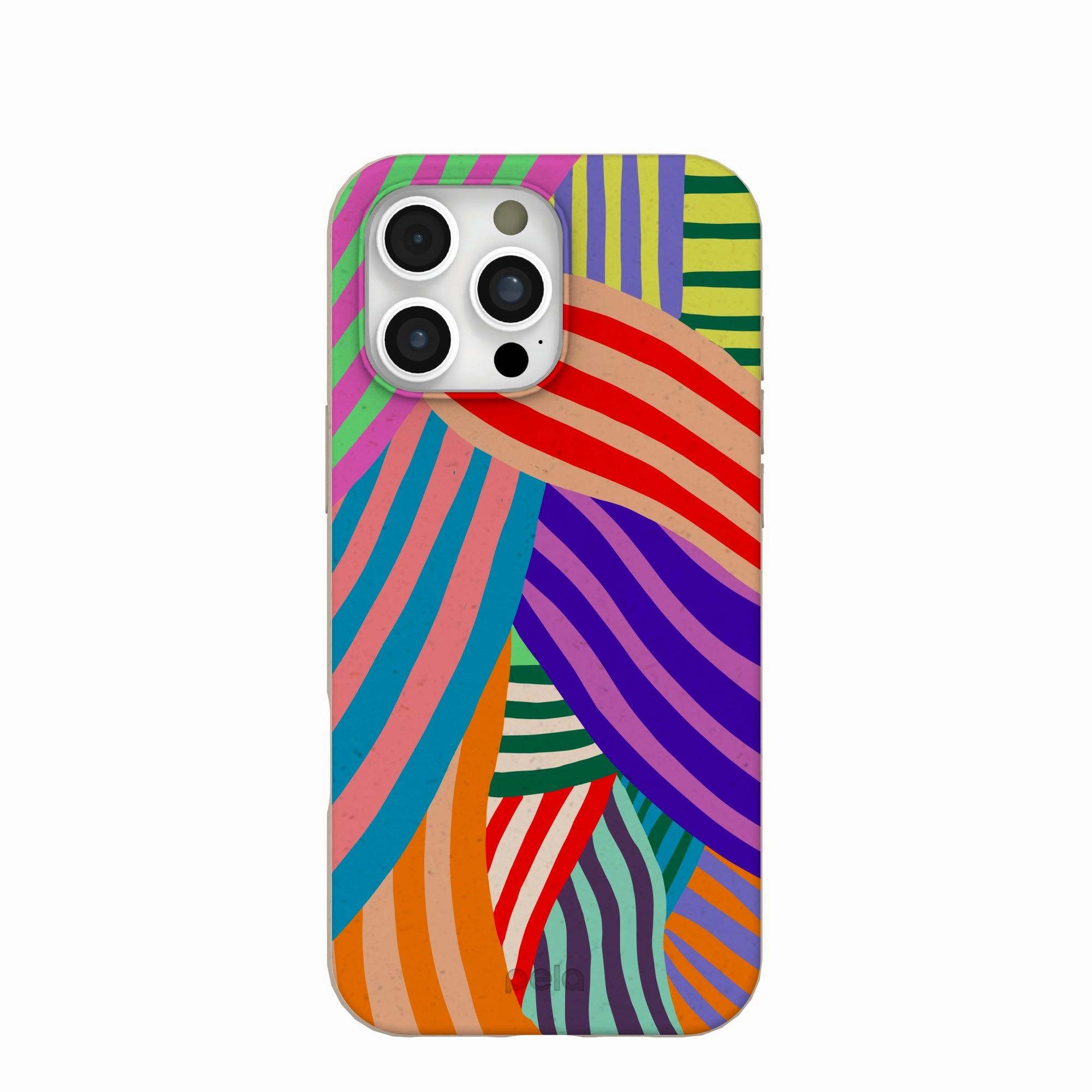Seashell Clownish Stripes iPhone 16 Pro Max Case Clear Edge