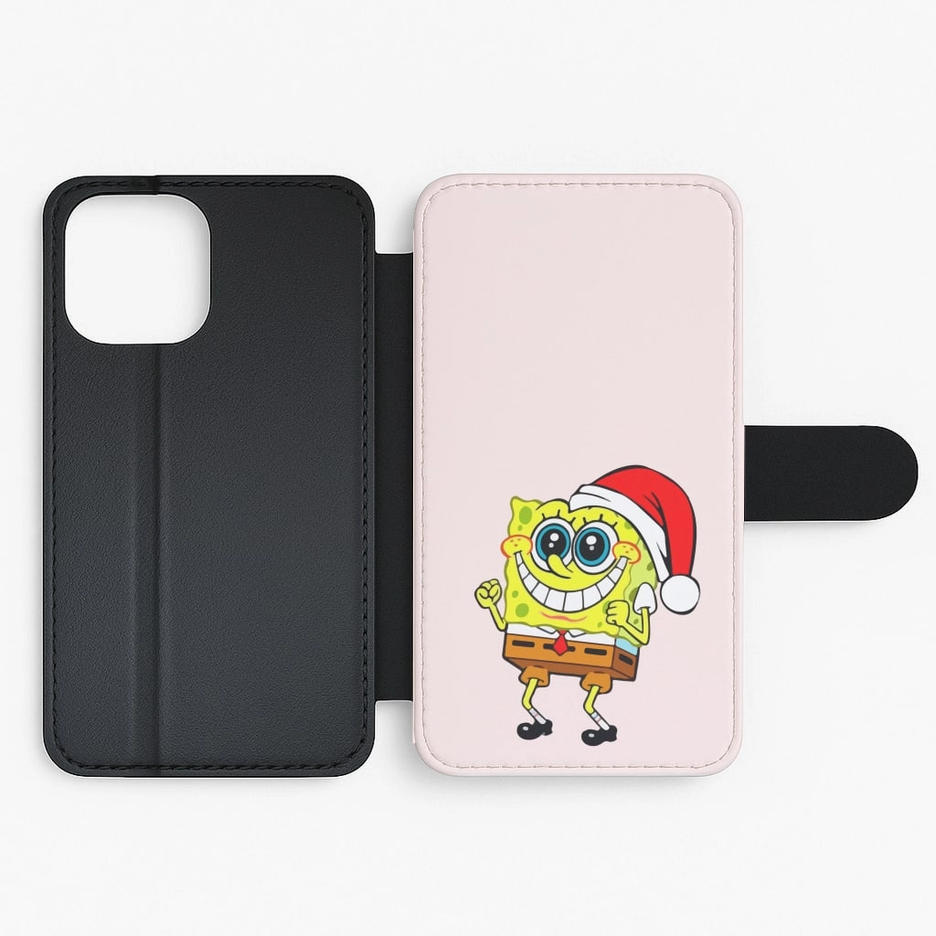 Sponge - Christmas Flip / Wallet Phone Case Premium Feel Layer Anti Shock