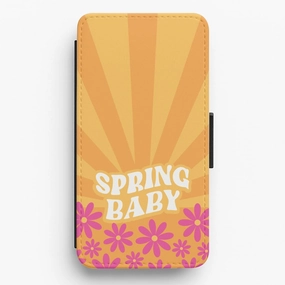 Luxury Surface Layer Spring Baby Retro  Flip / Wallet Phone Case