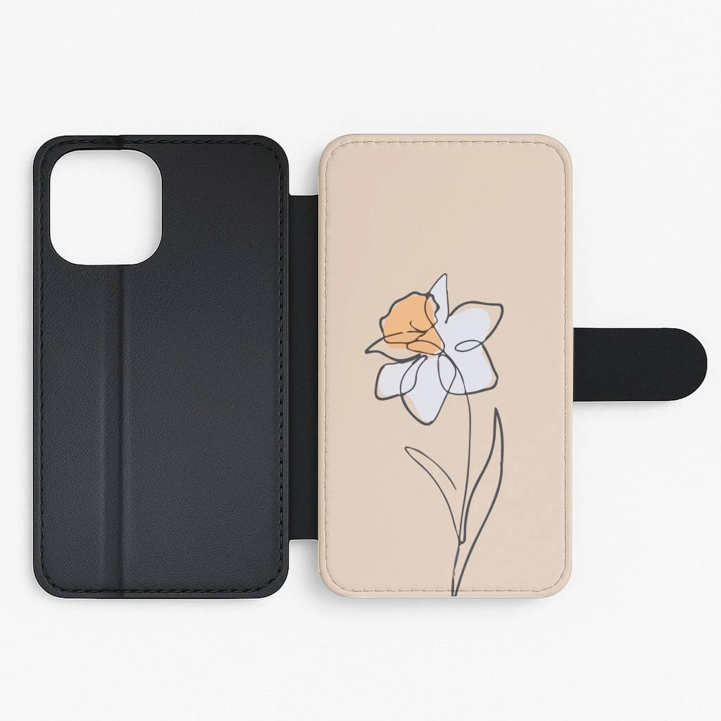Minimal Grip Spring Daffodil Flip / Wallet Phone Case