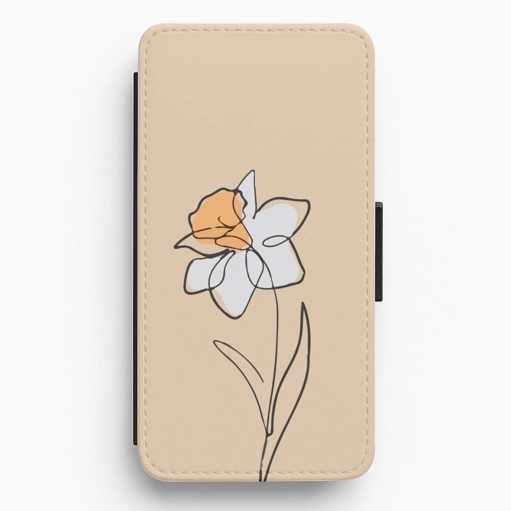 Spring Daffodil Flip / Wallet Phone Case Casual Texture