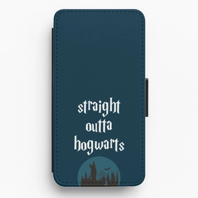 Creative Pattern Glossy surface Straight Outta Hogwarts Flip / Wallet Phone Case