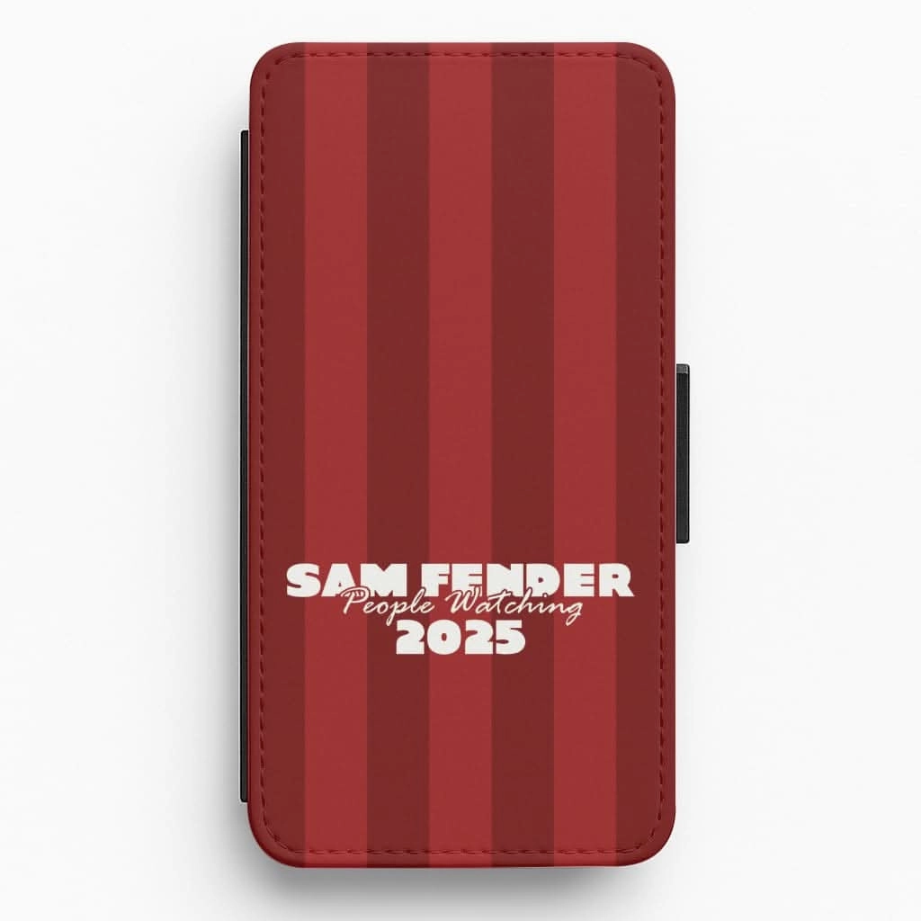 Work Essentials Stripes People Watching 2025 Flip / Wallet Phone Case