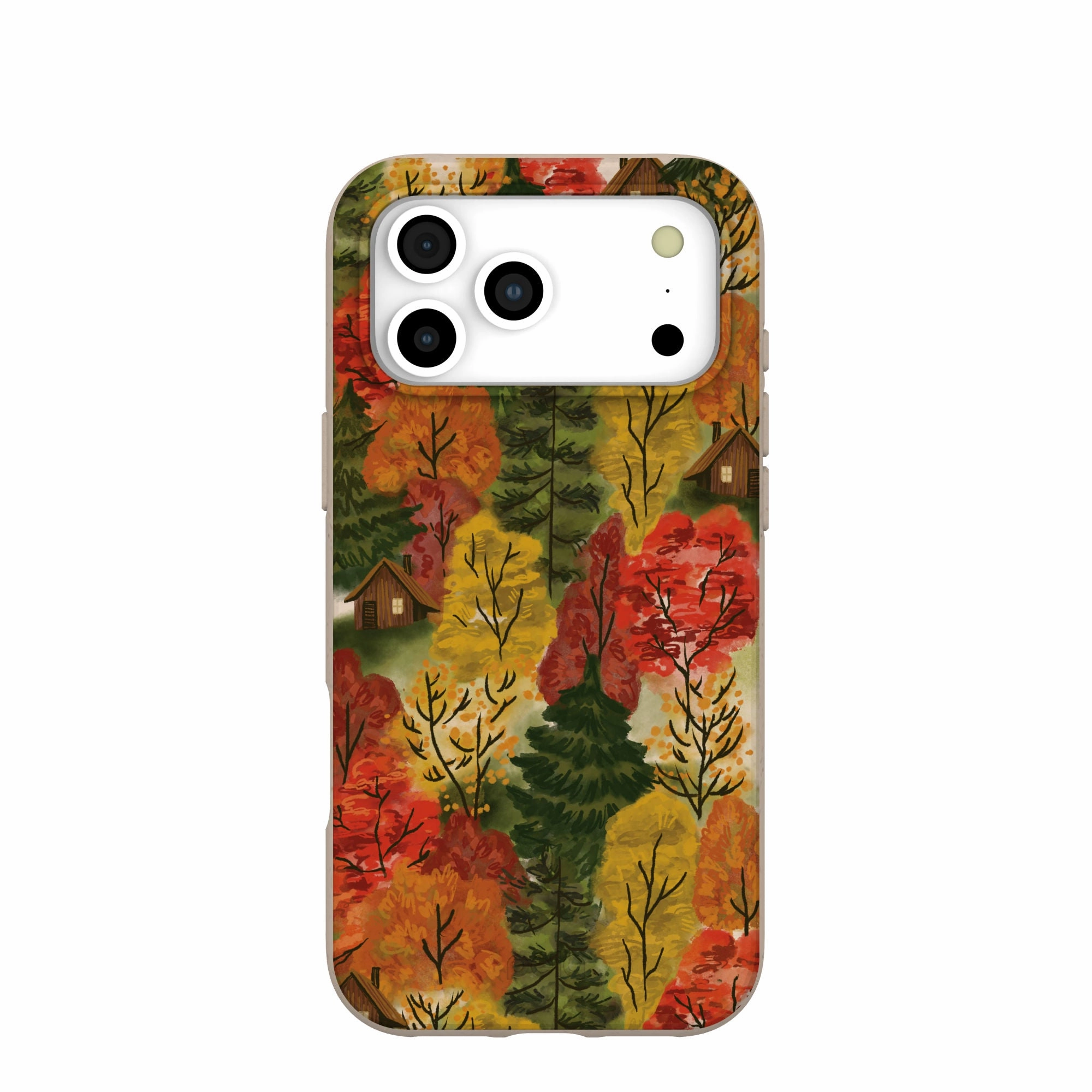 Seashell Cabins in the Woods iPhone 17 Pro Max Case Stylish Finish