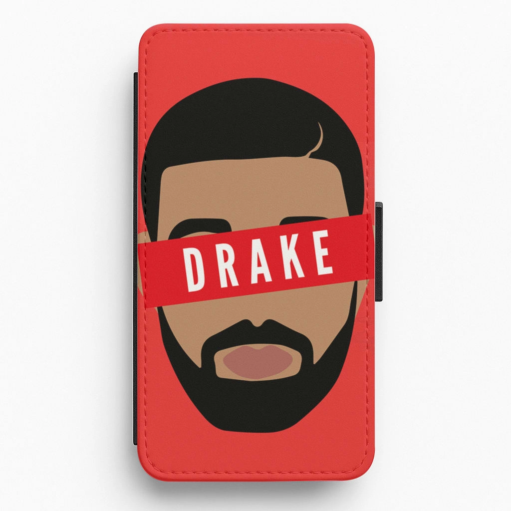 Red Drake Flip / Wallet Phone Case Gloss Surface Comfort Edge Texture