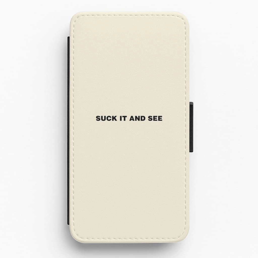 Student Friendly Classic Design Suck It and See Flip Wallet Phone Case