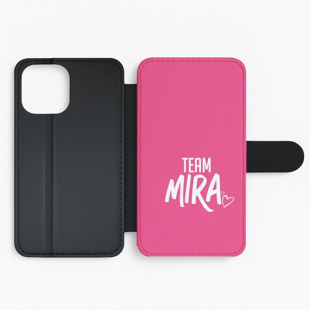 Protective Pattern Texture Matte Feel Team Mira Flip / Wallet Phone Case