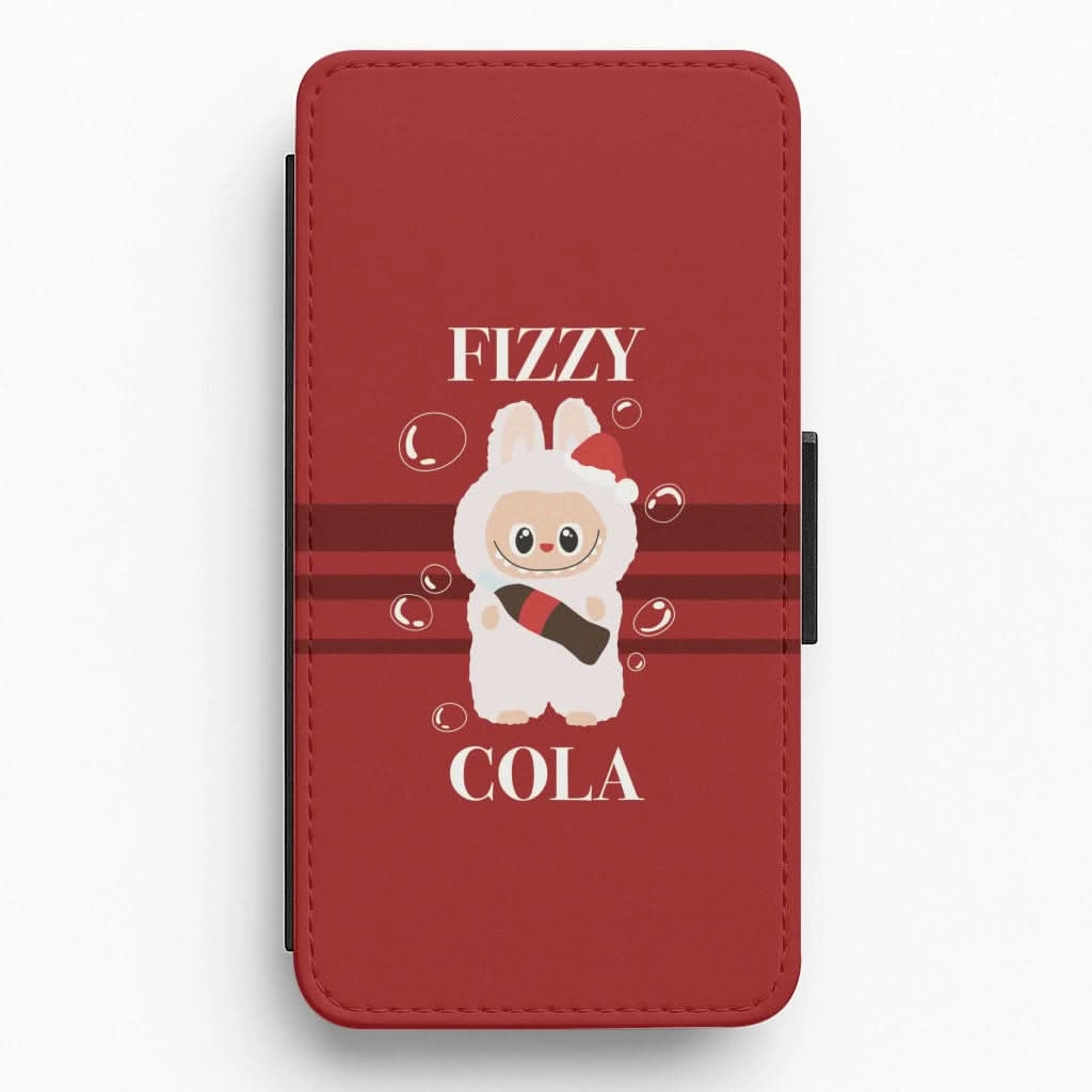 Soft Layered Design Fizzy Cola Monster Flip / Wallet Phone Case