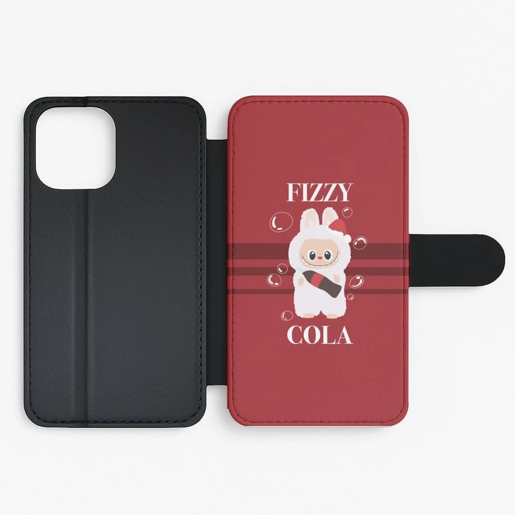 Fizzy Cola Monster Flip / Wallet Phone Case Smooth Texture Lightweight Feel