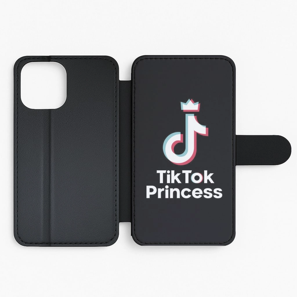Protective Edge Layer TikTok Princess Flip / Wallet Phone Case
