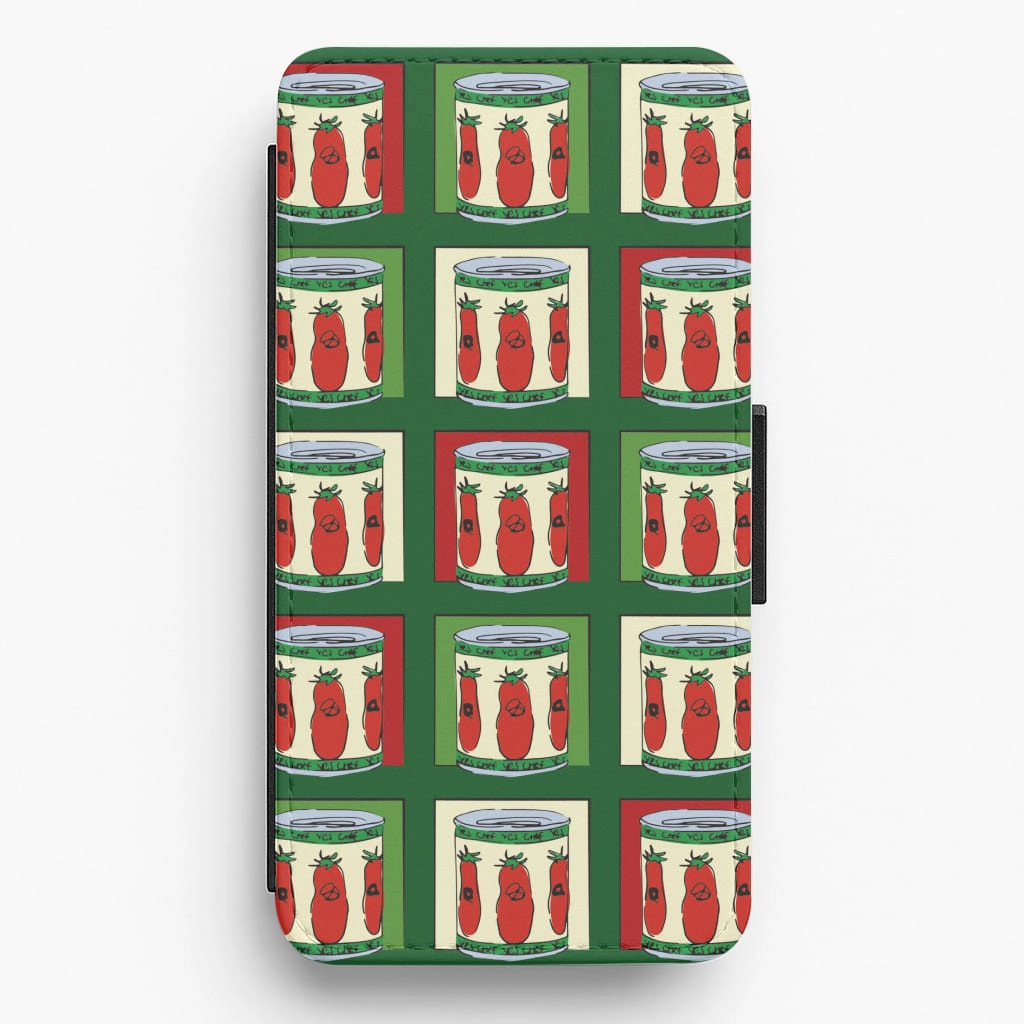 Premium Surface Finish Tomato Pattern Flip / Wallet Phone Case