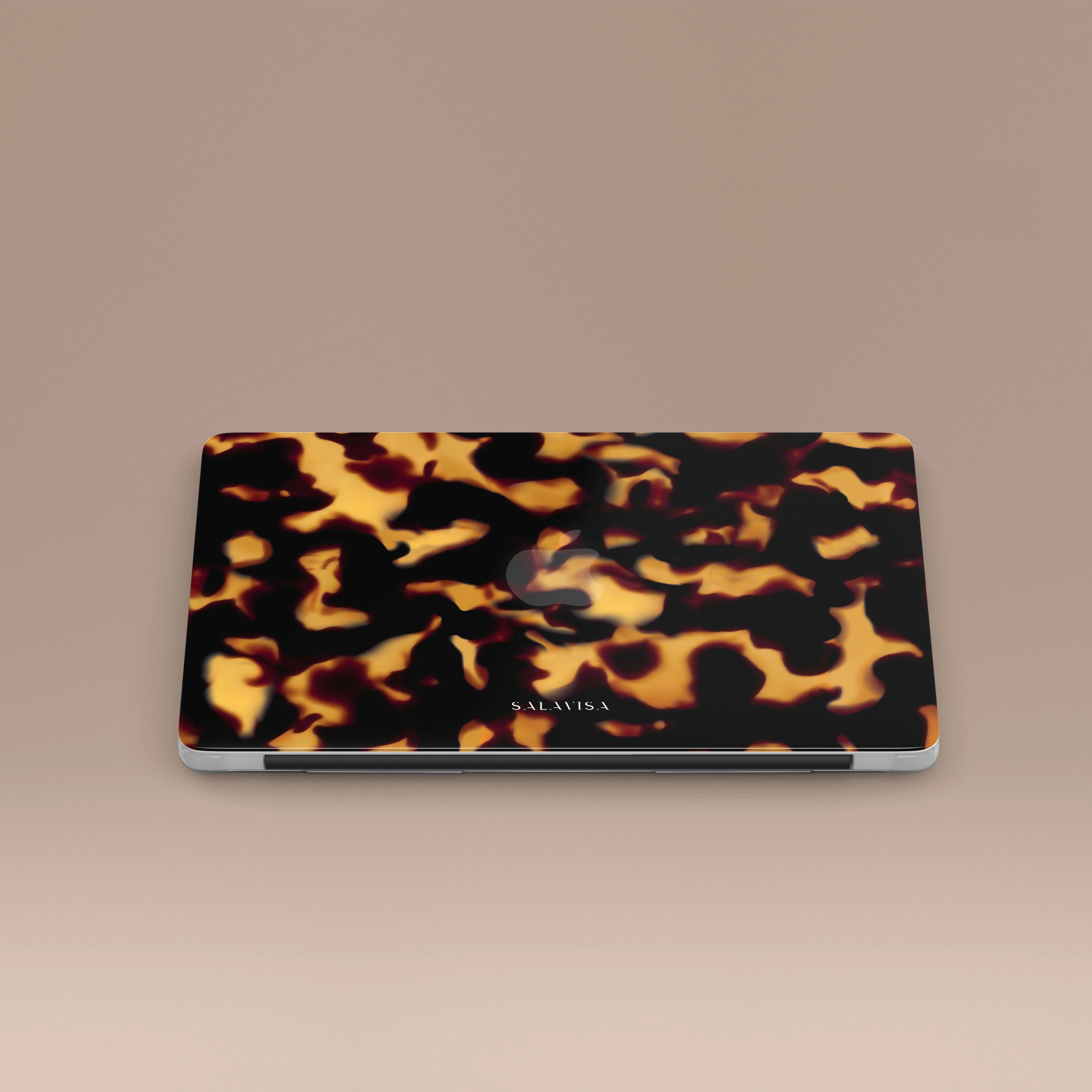 Non slip grip Tortoise Dark MacBook Case