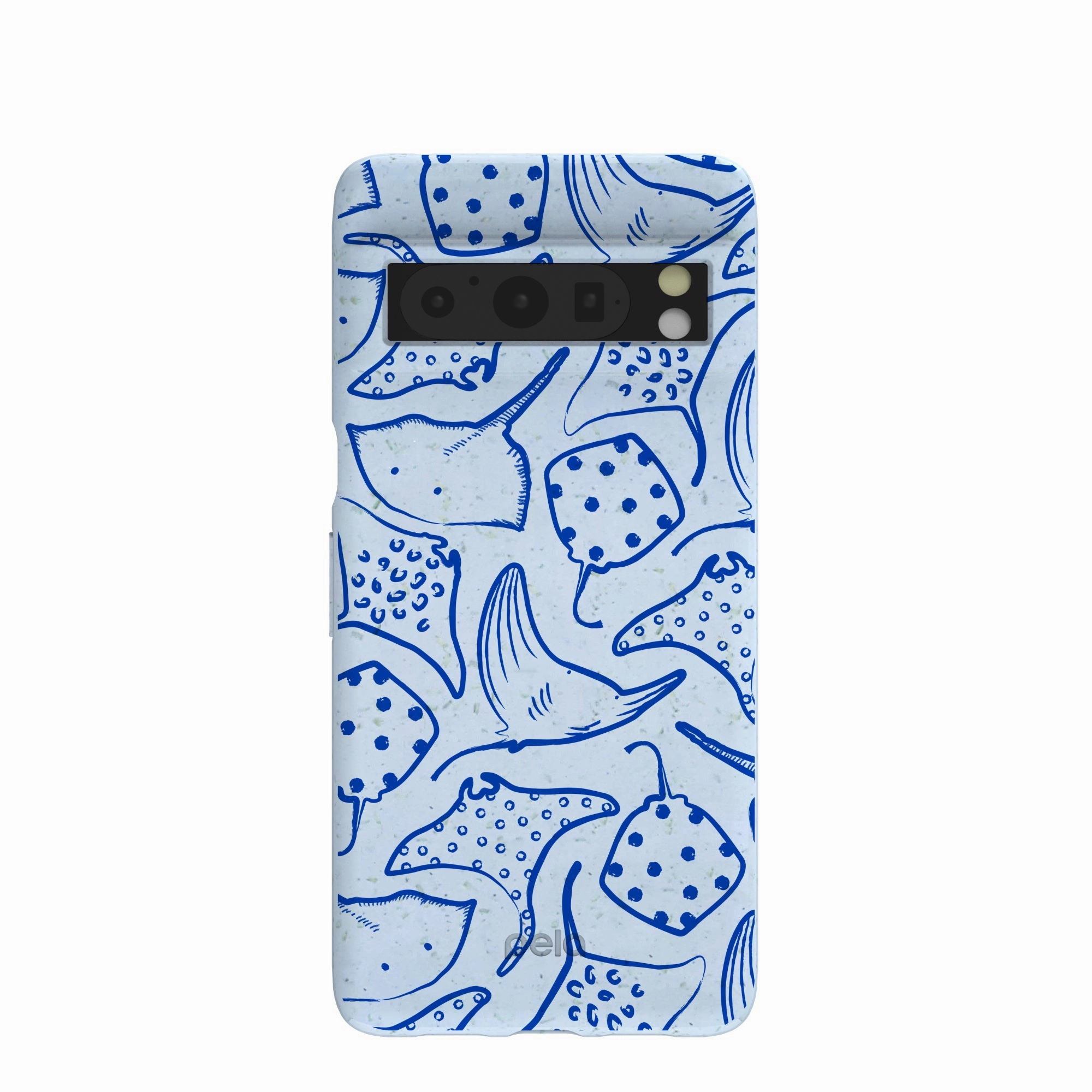 Powder Blue Stingray Fever Google Pixel 8 Pro Case Durable Edge Texture