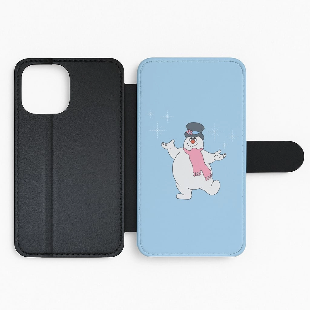 Smooth Form Stylish Detail Frosty - Snowman Flip / Wallet Phone Case