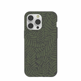 Black Fern Dreams iPhone 14 Pro Max Case Luxury Surface Layer