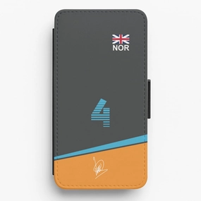 Norris - F1 Flip / Wallet Phone Case Transparent Edge