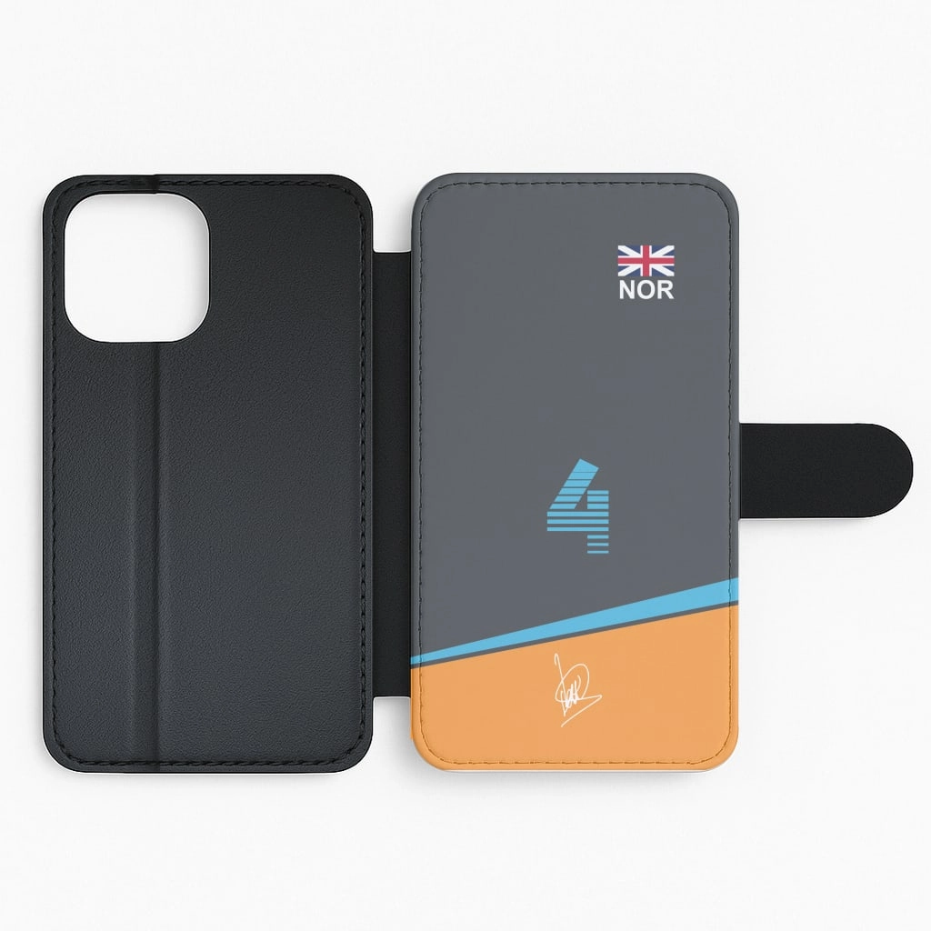 Norris - F1 Flip / Wallet Phone Case Creative Design Colorful Finish