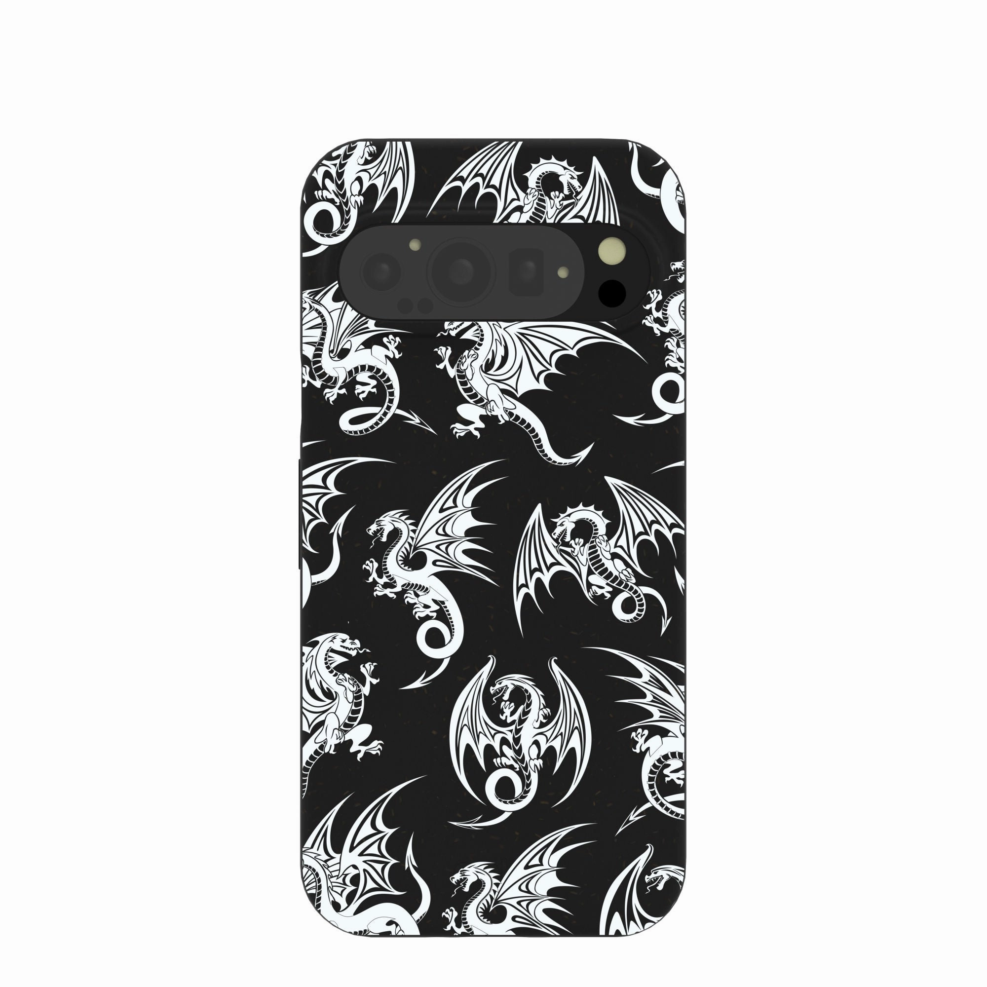 Black Mythical Dragons Google Pixel 9/9 Pro Case Colorful Accent