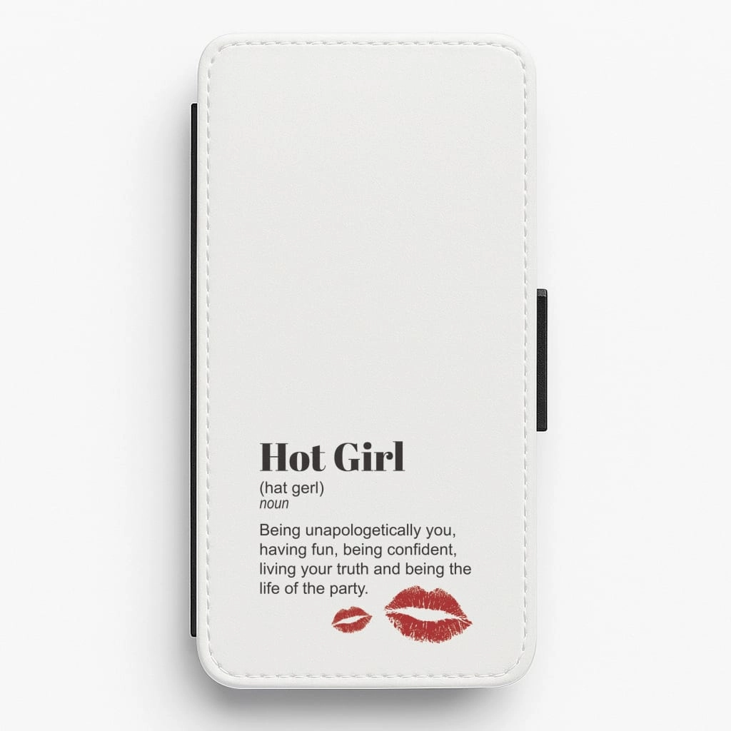 Outdoor Travel Comfort touch Hot Girl Dictionary Definition Flip / Wallet Phone Case